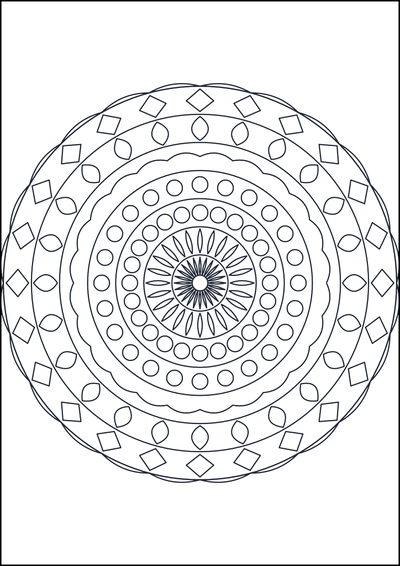 Coloring page Coloring mandala #527