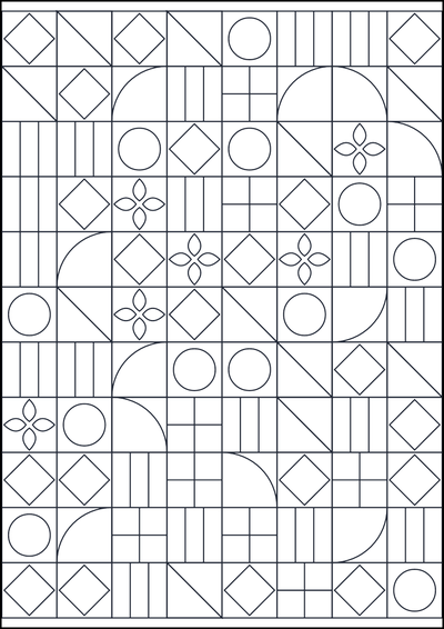 Coloring page Disegno geometrico da colorare #260
