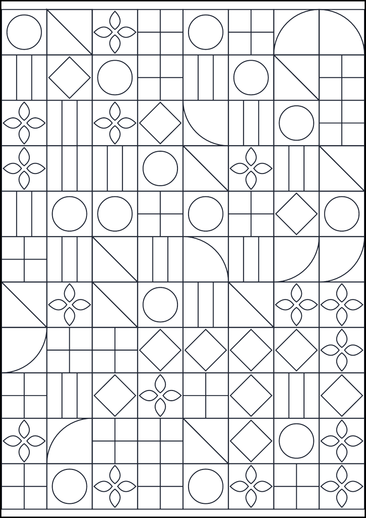 Coloring page Motivo geometrico da colorare #602