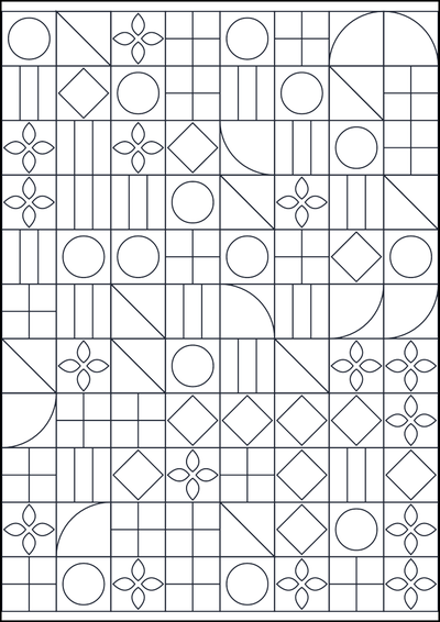 Coloring page Motivo geometrico da colorare #602