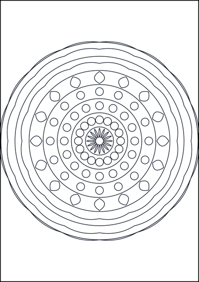 Kolorowanka Mandala do kolorowania #848
