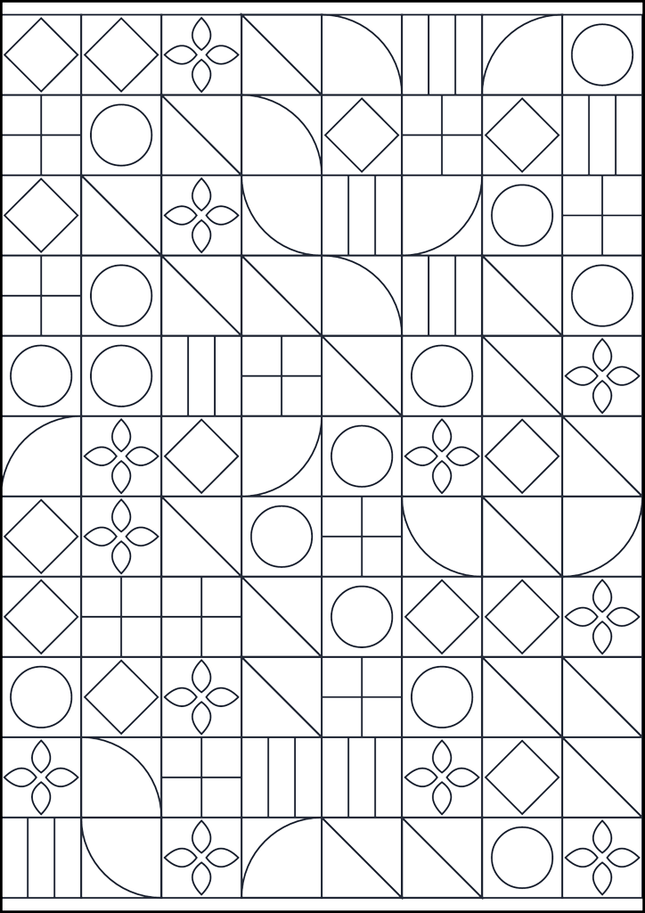 Coloring page Motivo geometrico da colorare #204