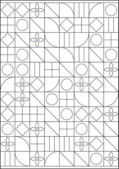Coloring page Motivo geometrico da colorare #204