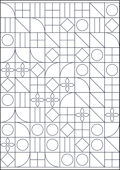 Coloring page Motivo geometrico da colorare #154