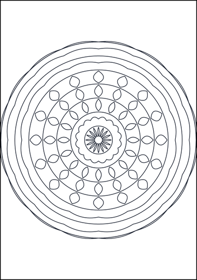 Coloring page Coloring mandala #668