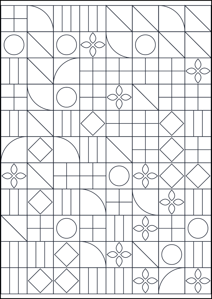 Kolorowanka Wzór geometryczny do kolorowania #275