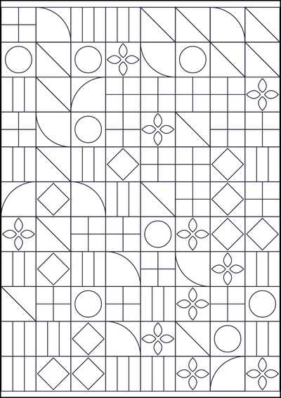 Kolorowanka Wzór geometryczny do kolorowania #275