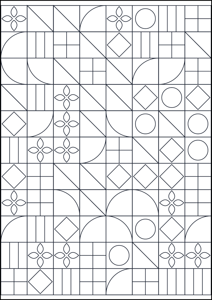 Kolorowanka Wzór geometryczny do kolorowania #660 (wariant 2)