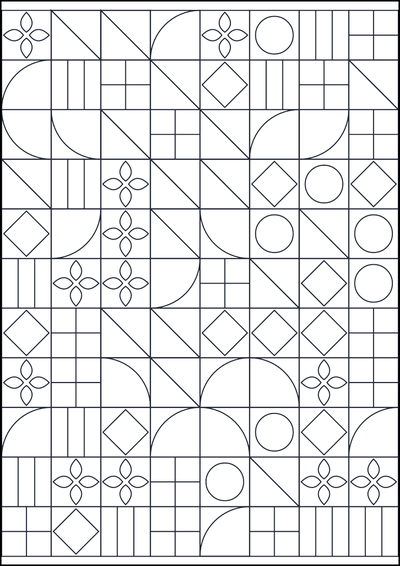 Kolorowanka Wzór geometryczny do kolorowania #660 (wariant 2)