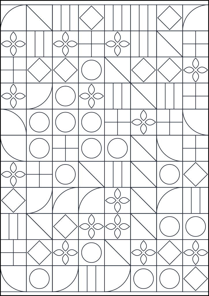 Kolorowanka Wzór geometryczny do kolorowania #468