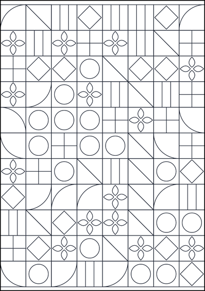 Kolorowanka Wzór geometryczny do kolorowania #468