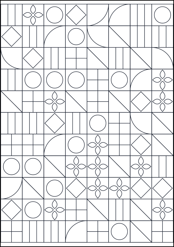 Coloring page Motivo geometrico da colorare #383