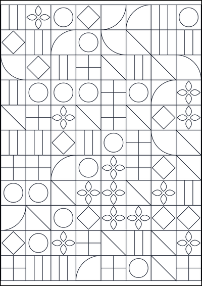 Coloring page Motivo geometrico da colorare #383
