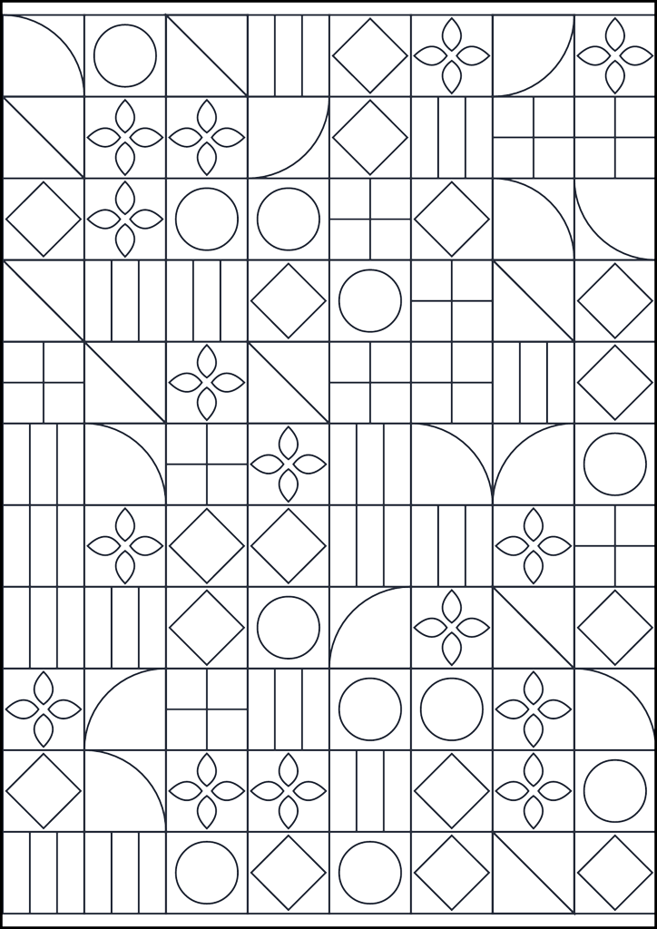 Kolorowanka Wzór geometryczny do kolorowania #123