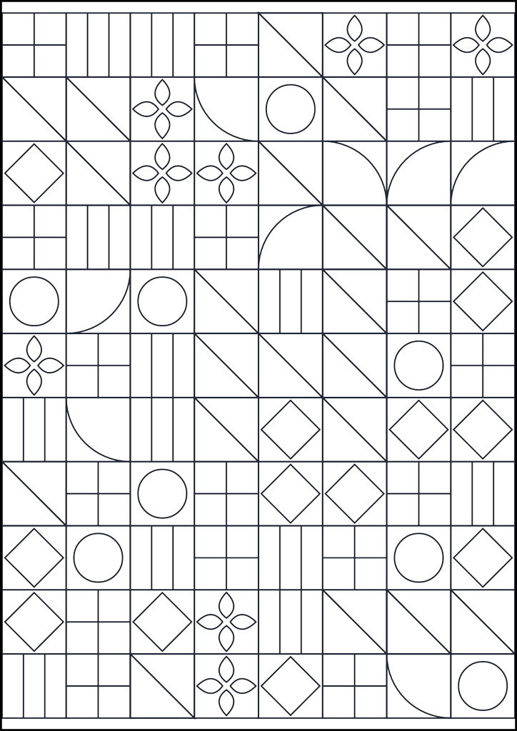 Coloring page Geometric pattern to color #779