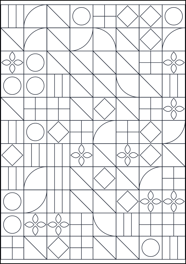 Coloring page Motivo geometrico da colorare #173