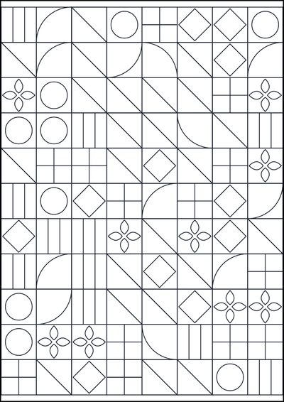 Coloring page Motivo geometrico da colorare #173