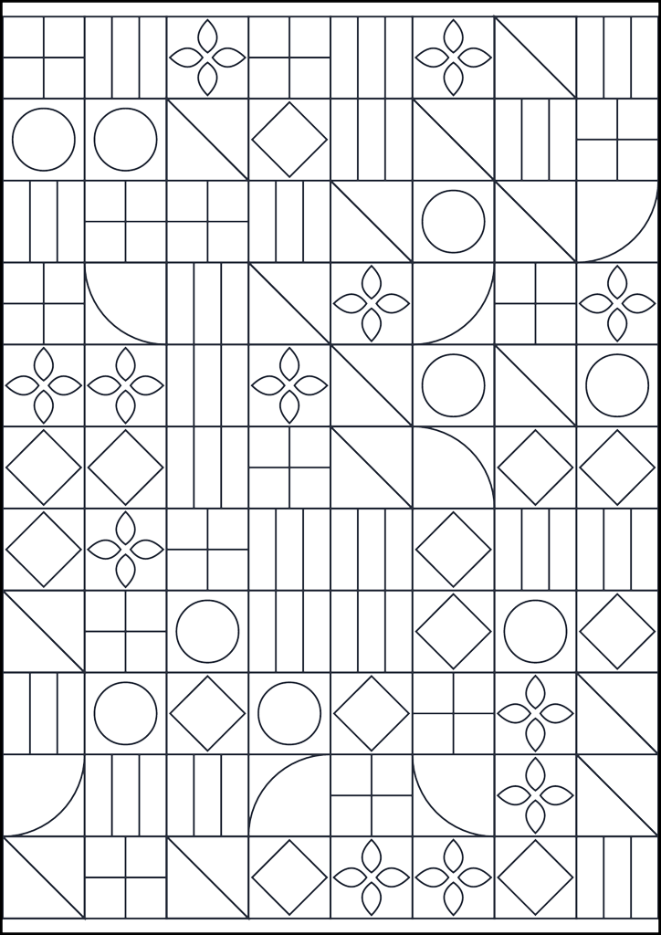 Coloring page Disegno geometrico da colorare #746