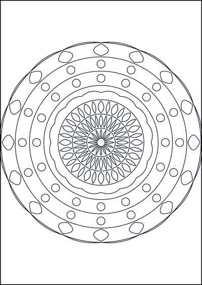 Coloring page Coloring mandala #578