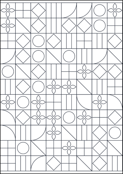 Kolorowanka Wzór geometryczny do kolorowania #333