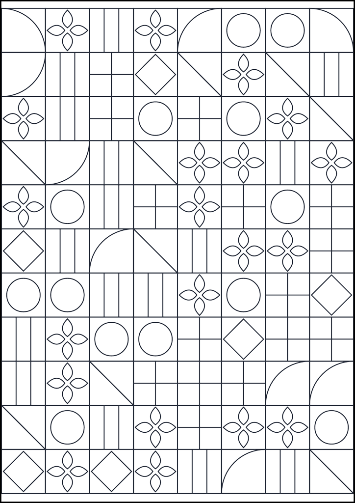 Kolorowanka Wzór geometryczny do kolorowania #434