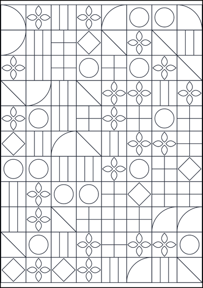 Ausmalbild Geometrisches Muster zum Ausmalen #434