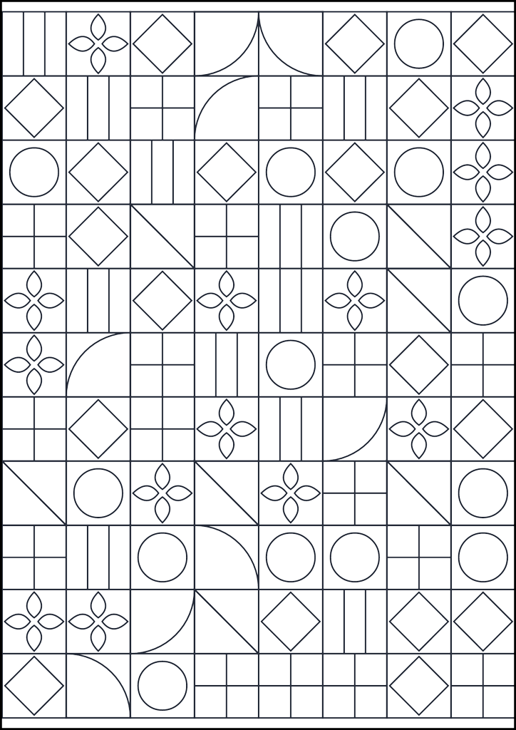 Dibujo para colorear Patrón geométrico para colorear #660