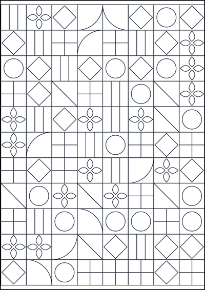 Coloring page Motivo geometrico da colorare #660