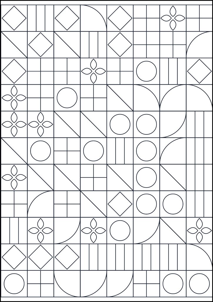 Coloring page Motivo geometrico da colorare #671