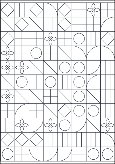Coloring page Motivo geometrico da colorare #671
