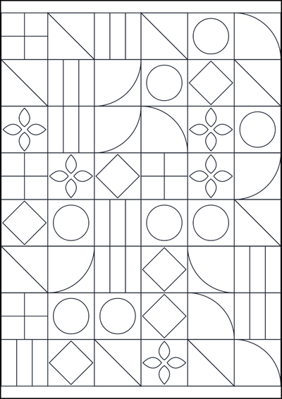 Ausmalbild Geometrisches Muster zum Ausmalen #766