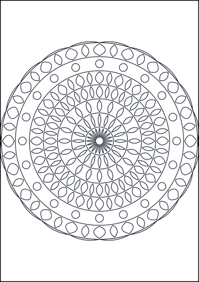 Coloring page Coloring mandala #85