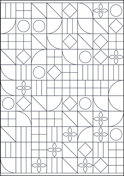 Kolorowanka Wzór geometryczny do kolorowania #785