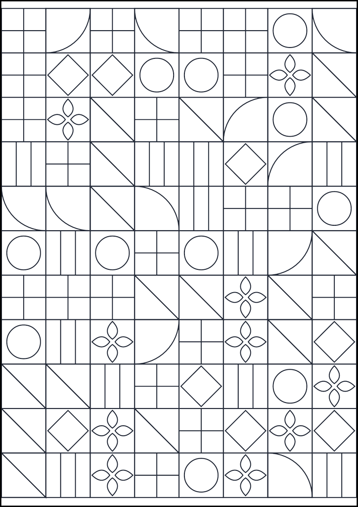 Coloring page Motivo geometrico da colorare #194