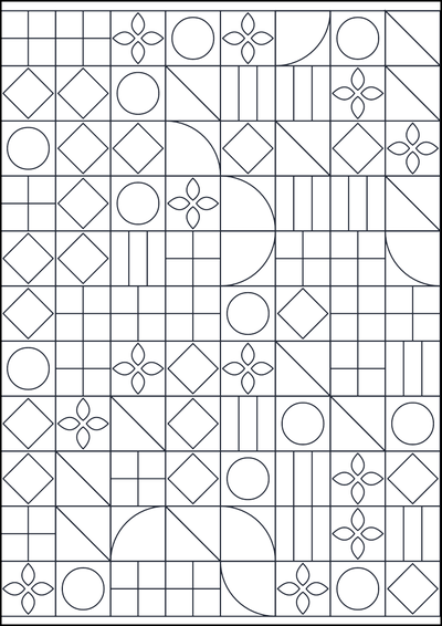 Kolorowanka Wzór geometryczny do kolorowania #760