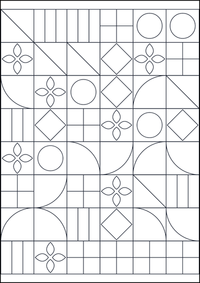 Ausmalbild Geometrisches Muster zum Ausmalen #527