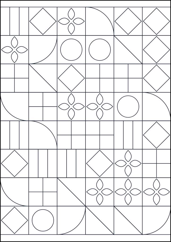 Ausmalbild Geometrisches Muster zum Ausmalen #133