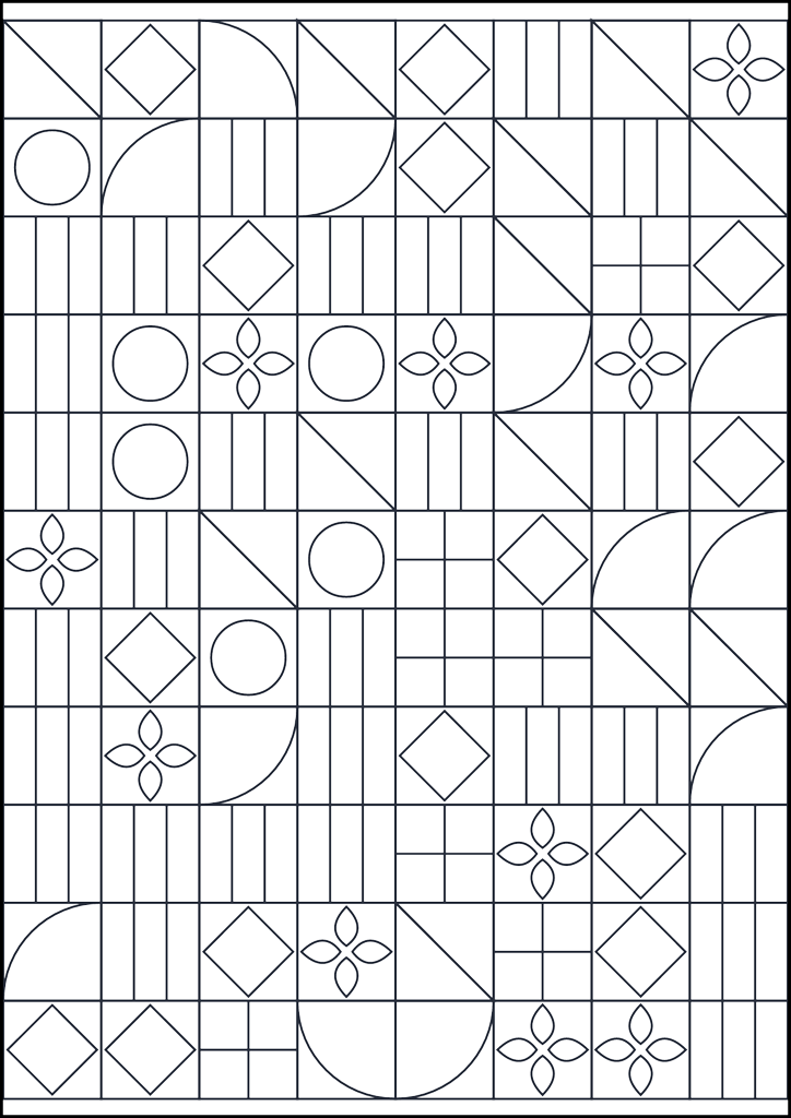 Kolorowanka Wzór geometryczny do kolorowania #751