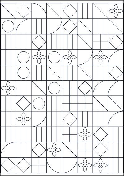 Kolorowanka Wzór geometryczny do kolorowania #751