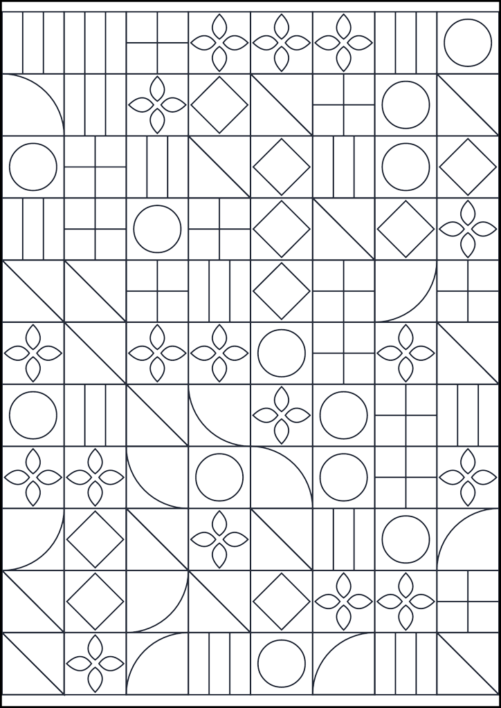 Ausmalbild Geometrisches Muster zum Ausmalen #113