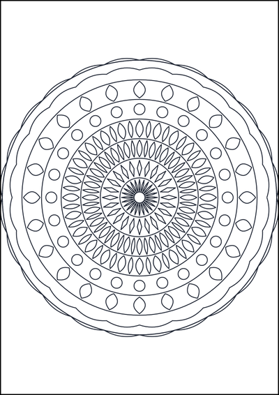 Kolorowanka Mandala do kolorowania #15