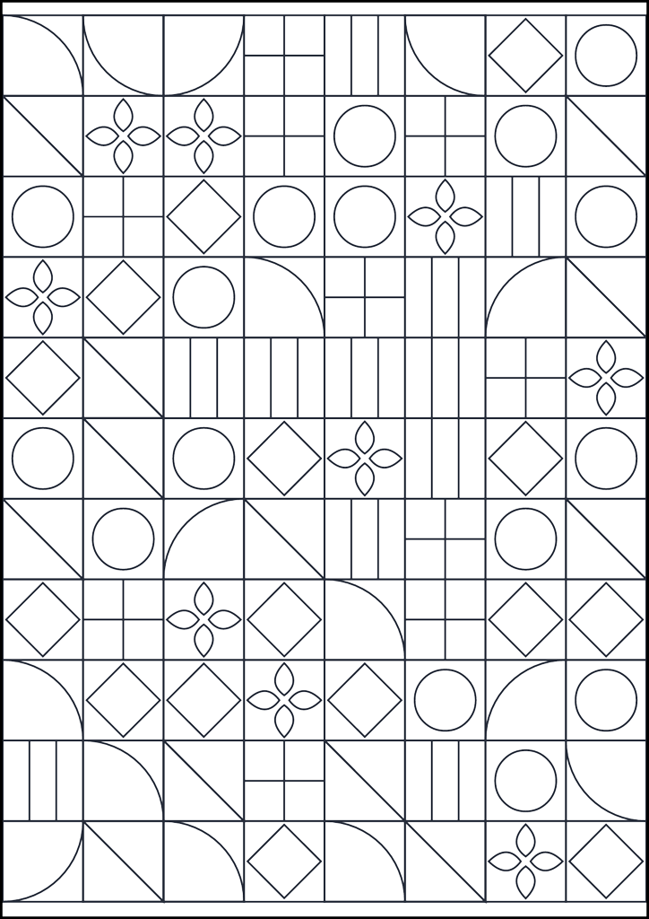 Kolorowanka Wzór geometryczny do kolorowania #180