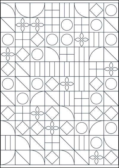 Kolorowanka Wzór geometryczny do kolorowania #180