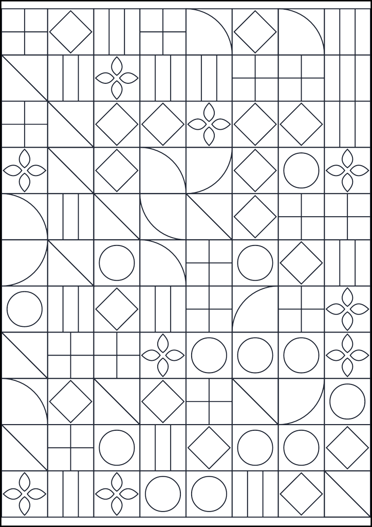 Kolorowanka Wzór geometryczny do kolorowania #95