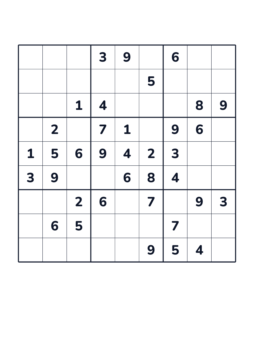 Sudoku para niños — experto #70