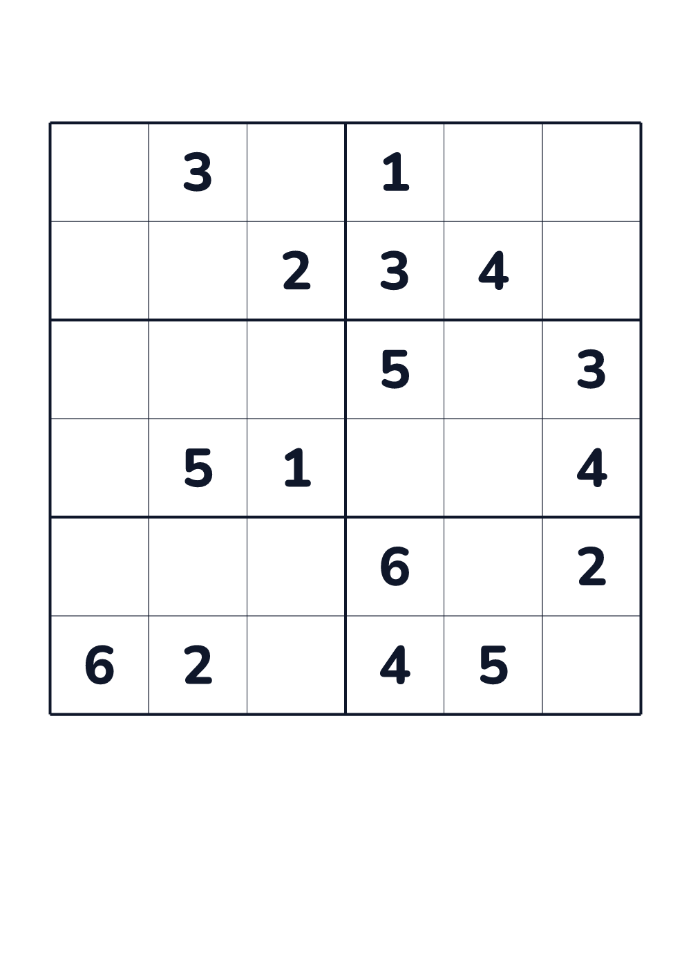 Sudoku para niños — difícil #469