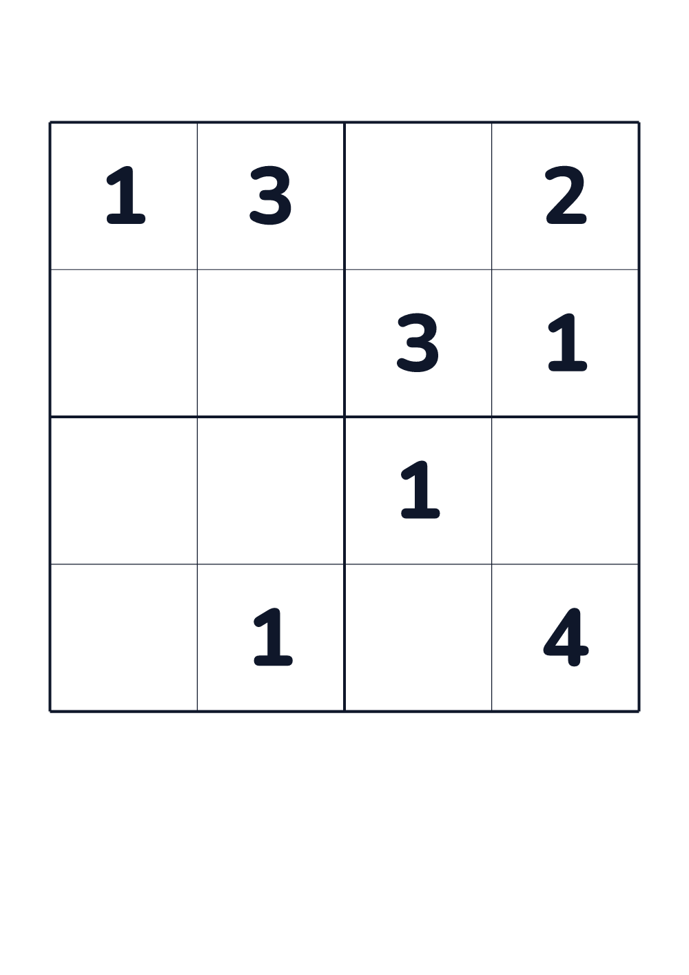 Sudoku dla dzieci — łatwy #243
