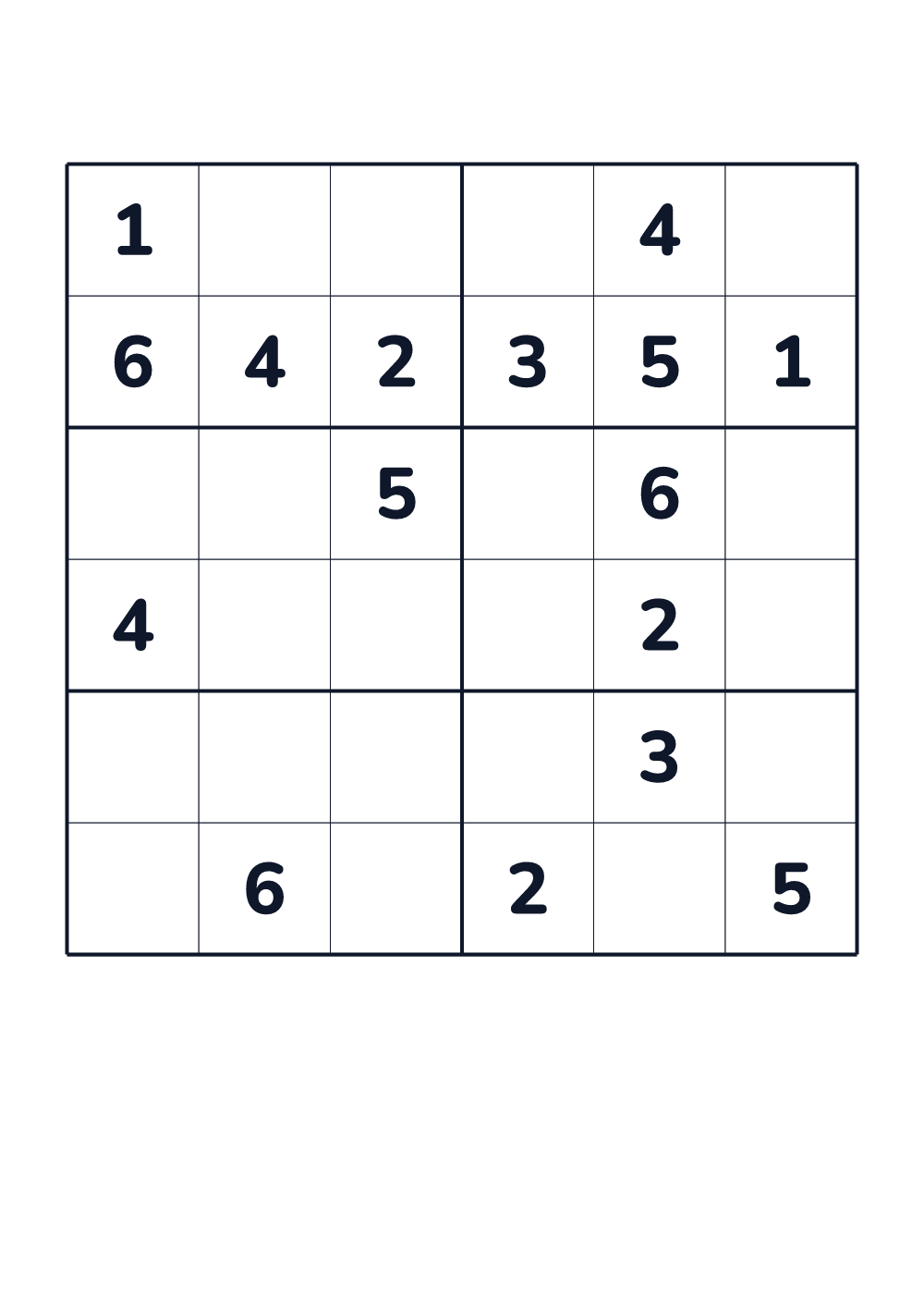 Sudoku für Kinder — schwer #114