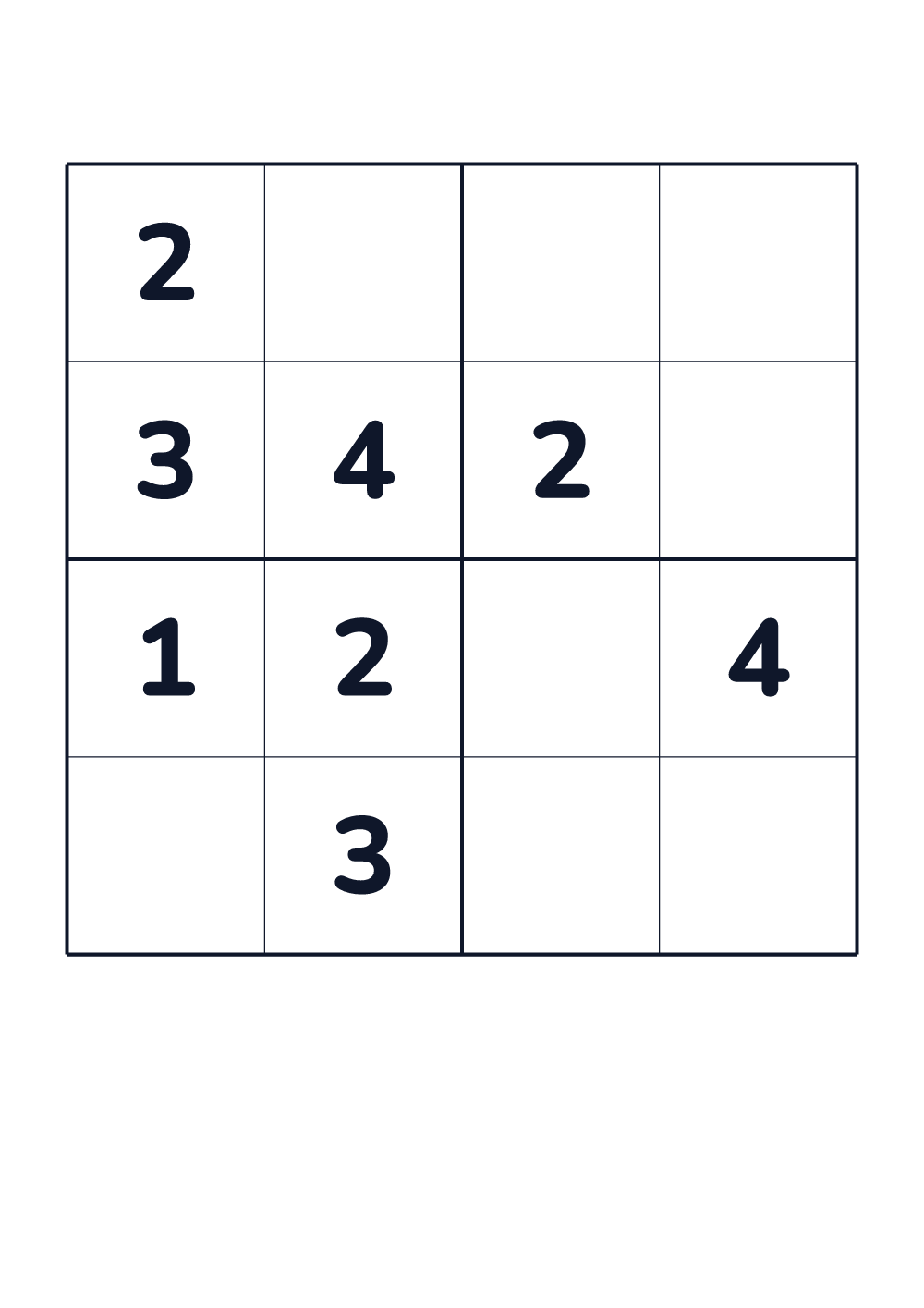 Sudoku dla dzieci — łatwy #370