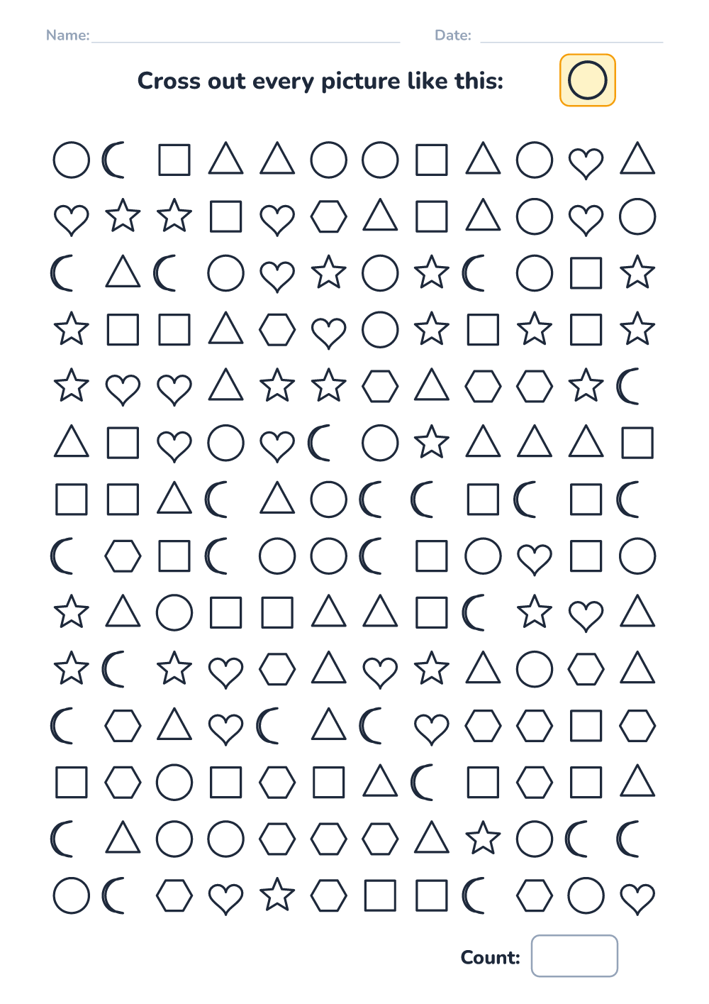 Find and cross out (hard, printable)